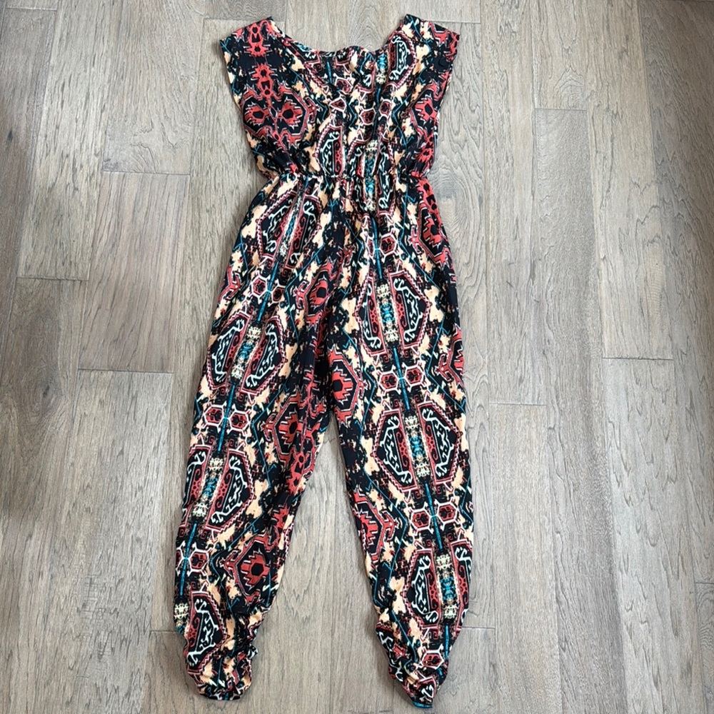EARTHBOUND Aztec Multicolor Jumpsuit Size Small - Picture 3 of 9